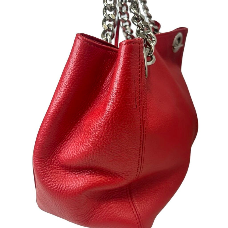 Mario Valentino Leather Studded Tote Bag