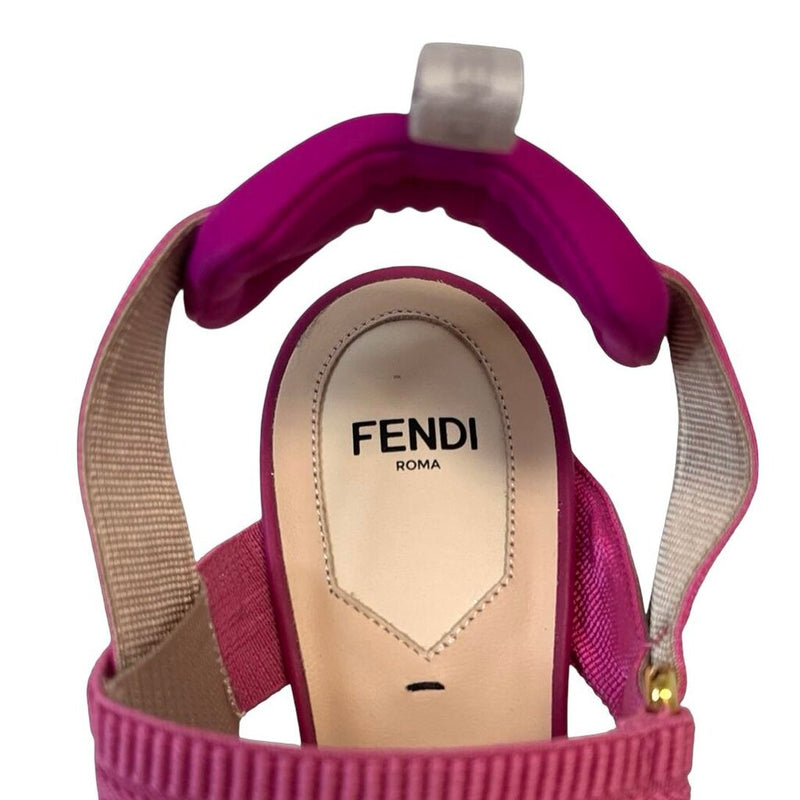 Fendi Pink "Colibrì" Slingback Heels - Size 37.5