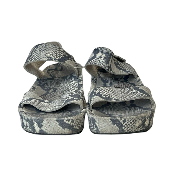 Pedro Garcia Snake Print Sandals - Size 39