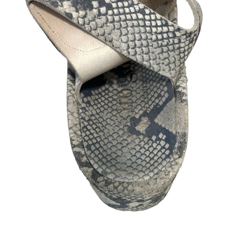 Pedro Garcia Snake Print Sandals - Size 39