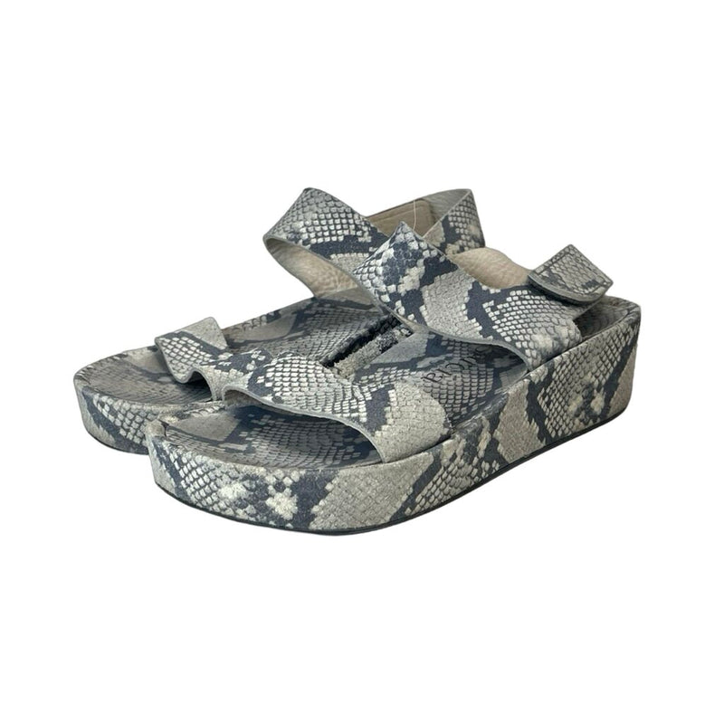 Pedro Garcia Snake Print Sandals - Size 39