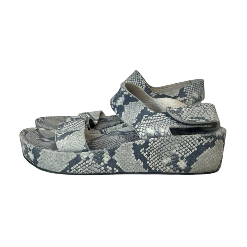Pedro Garcia Snake Print Sandals - Size 39
