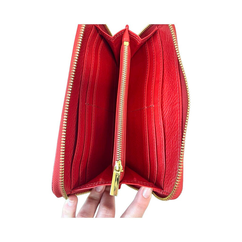 Tory Burch Zip Around Leather Wallet