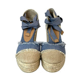 Castaner Denim Espadrille Wedges - Size 38