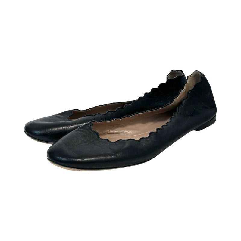 Chloe Scalloped Ballet Flats - Size 37