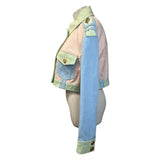 Balmain Cropped Denim Jacket - Size 38