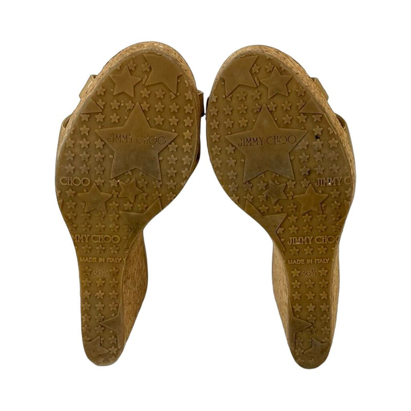 Jimmy Choo Cork Wedges - Size 36.5