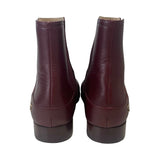 Chanel Burgundy Chelsea Boots - Size 38