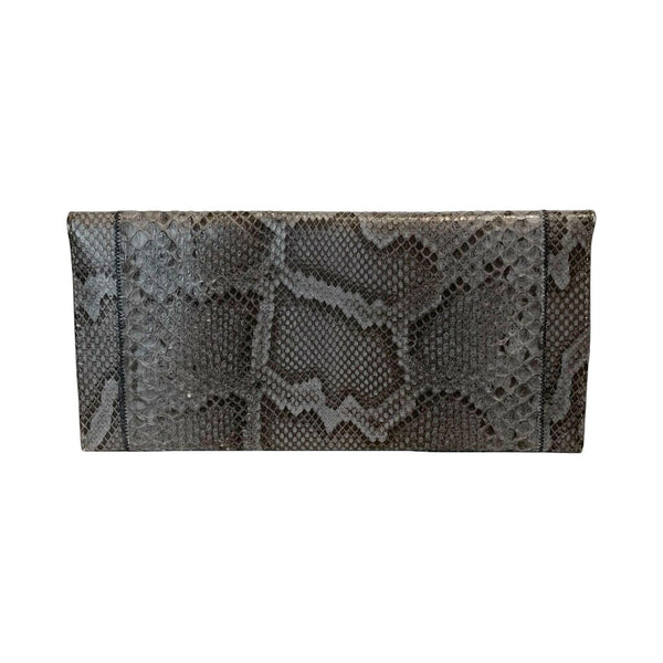Carlos Falchi Snake Print Clutch Bag