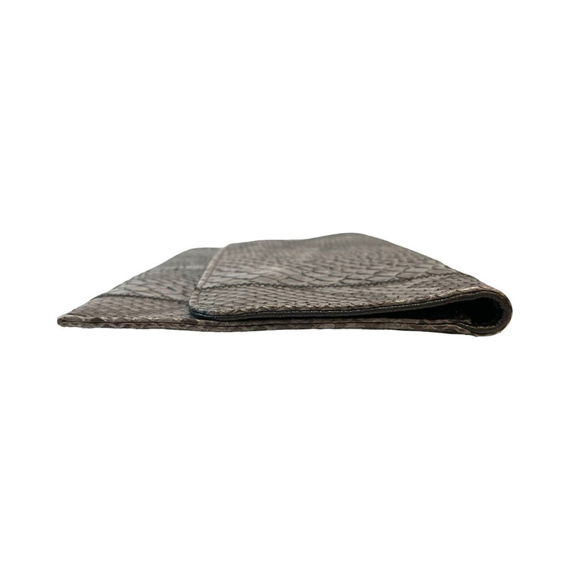 Carlos Falchi Snake Print Clutch Bag