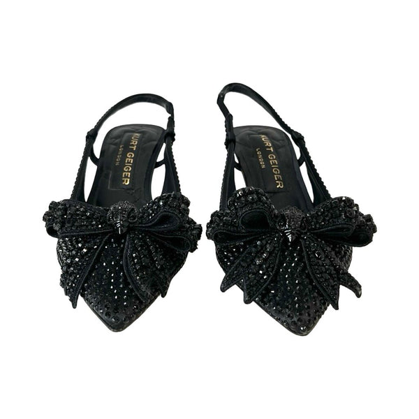 Kurt Geiger "Belgravia Crystal Bow Heels" - Size 38