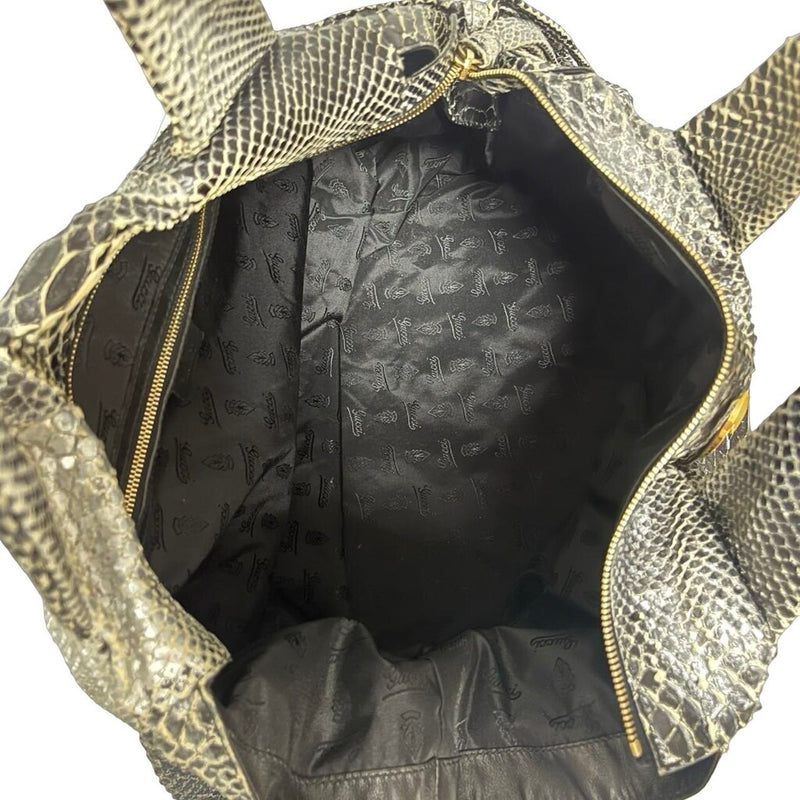 Gucci "Python Large Hysteria Tote" Bag