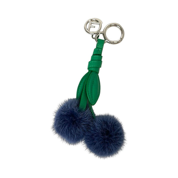 Fendi Cherry Fur Bag Charm/Keychain