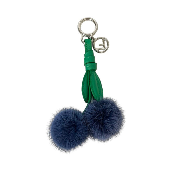 Fendi Cherry Fur Bag Charm/Keychain
