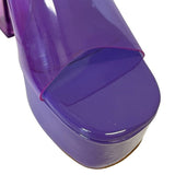 Larroude "Dolly Vinyl Platform" Heels - Size 7.5