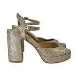 Stuart Weitzman Gold "Dayna II Platform" Heels - Size 7.5