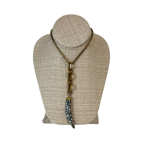 Beltshazzar Tusk Shape Pendant Necklace