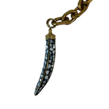 Beltshazzar Tusk Shape Pendant Necklace