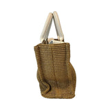 Marni "Small Basket Woven Raffia Tote" Bag