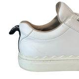 Chloe "Lauren Low-Top Leather Sneakers" - Size 38