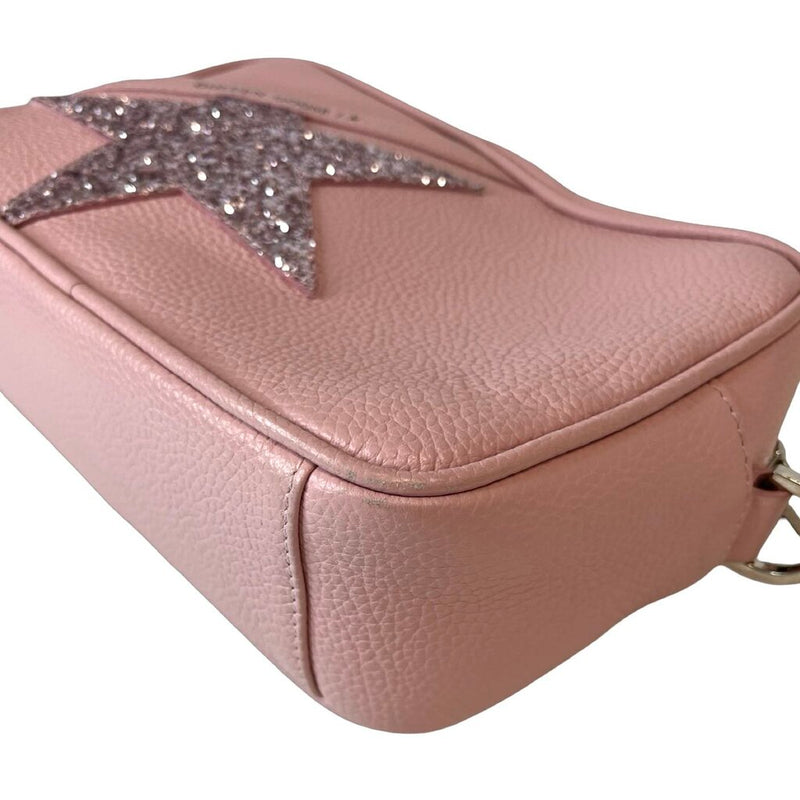 Golden Goose "Glitter Star Leather Camera Crossbody Bag"