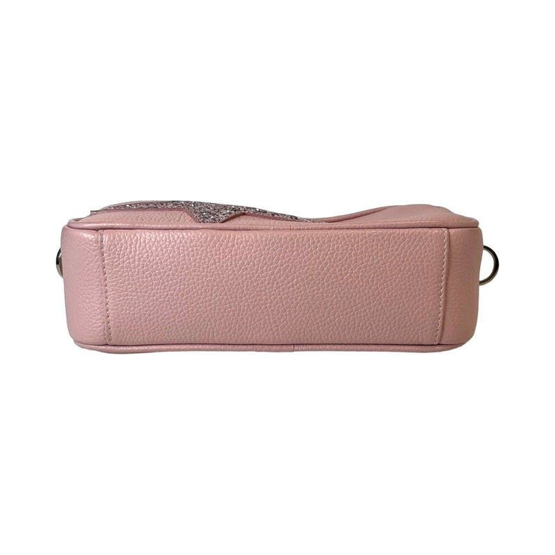 Golden Goose "Glitter Star Leather Camera Crossbody Bag"