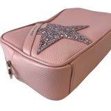 Golden Goose "Glitter Star Leather Camera Crossbody Bag"