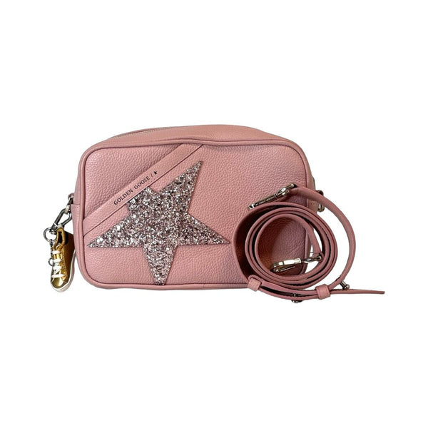 Golden Goose "Glitter Star Leather Camera Crossbody Bag"