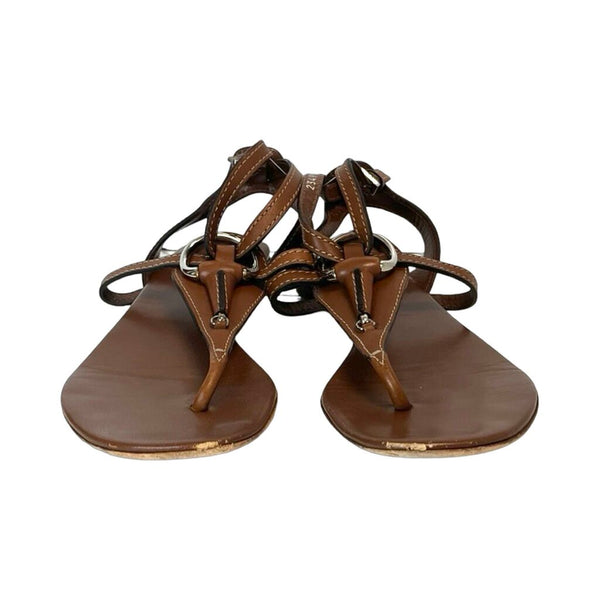 Gucci Leather Sandals - Size 40