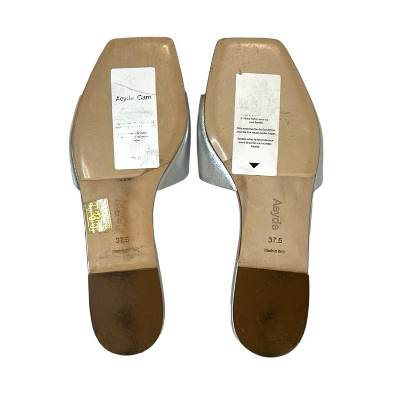 Aeyde Square Toe Slide Sandals - Size 7.5