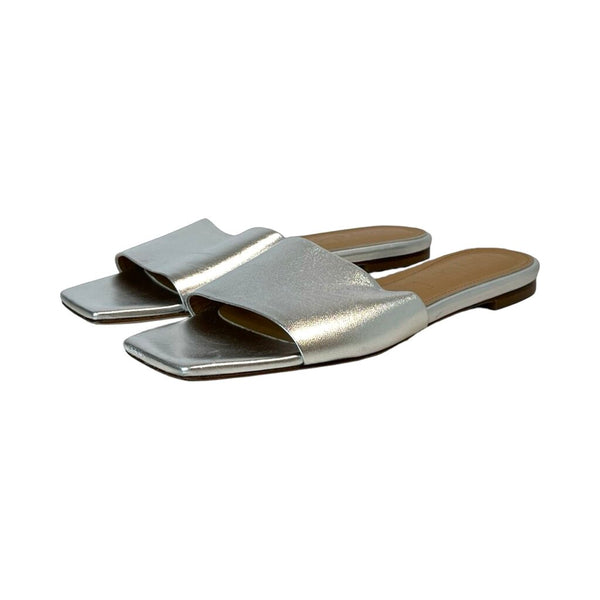 Aeyde Square Toe Slide Sandals - Size 7.5