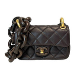 Chanel "Mini Wenge Wood Flap Bag"