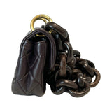 Chanel "Mini Wenge Wood Flap Bag"