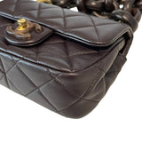 Chanel "Mini Wenge Wood Flap Bag"