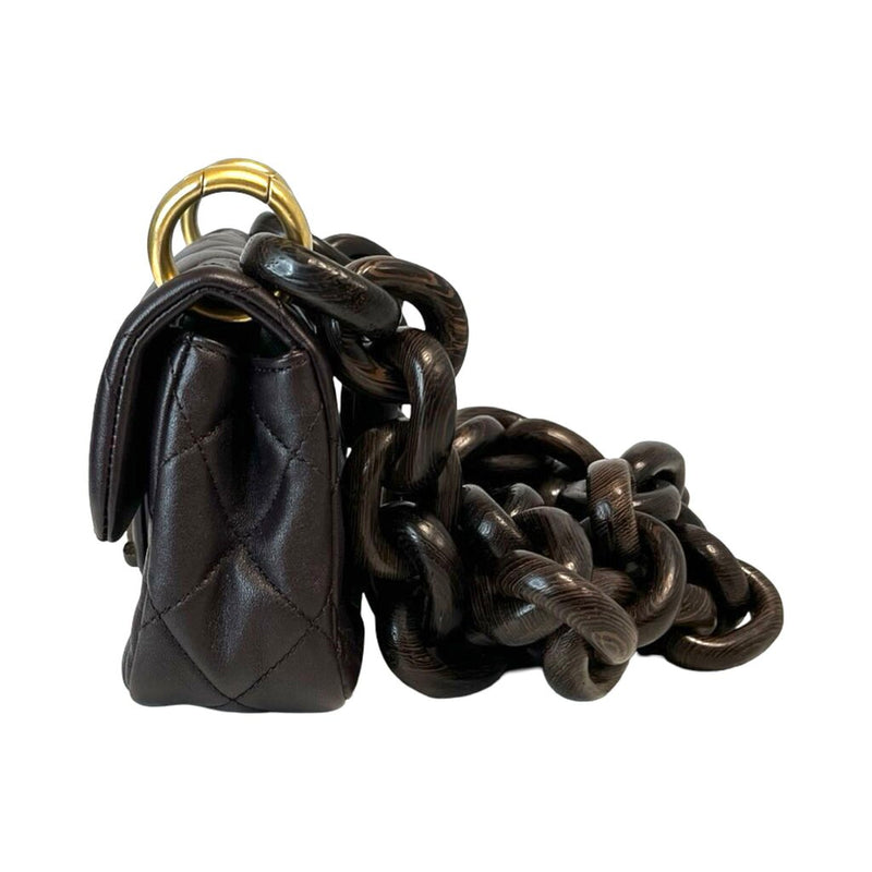 Chanel "Mini Wenge Wood Flap Bag"