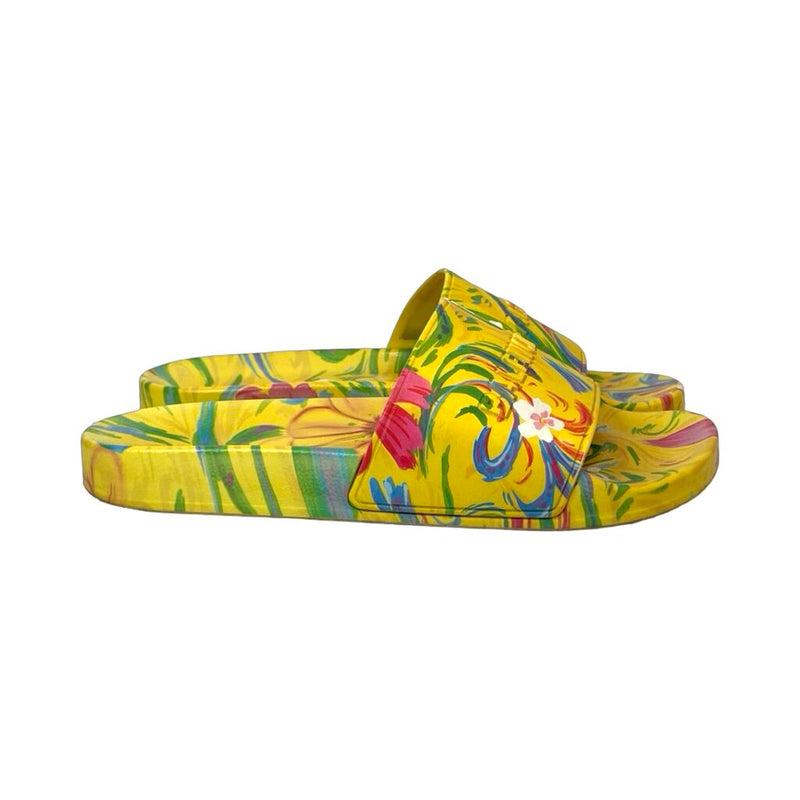 Balenciaga "Floral Pool Slides" - Size 11
