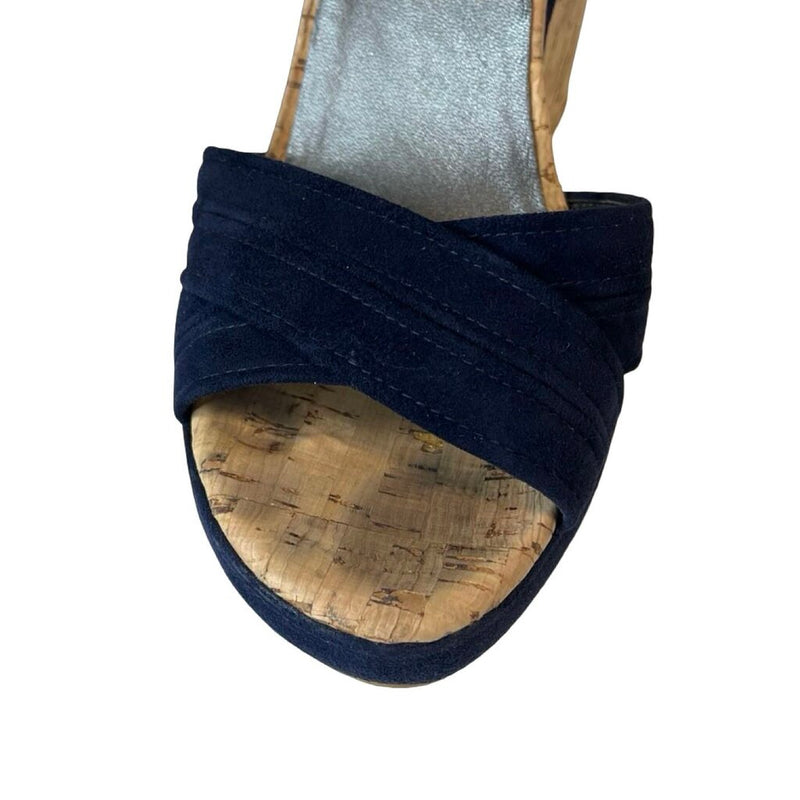 Stuart Weitzman "Minky" Suede Wedges - Size 7