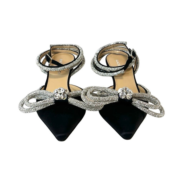 Mach & Mach Crystal Bow Kitten Heels - Size 37.5
