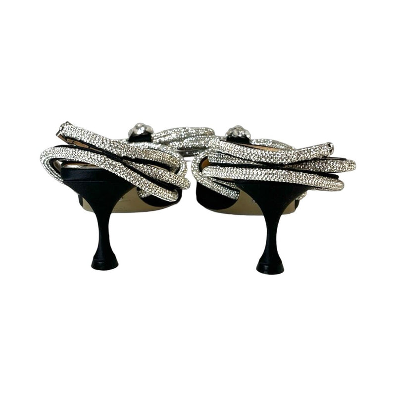 Mach & Mach Crystal Bow Kitten Heels - Size 37.5