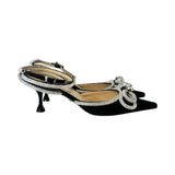 Mach & Mach Crystal Bow Kitten Heels - Size 37.5