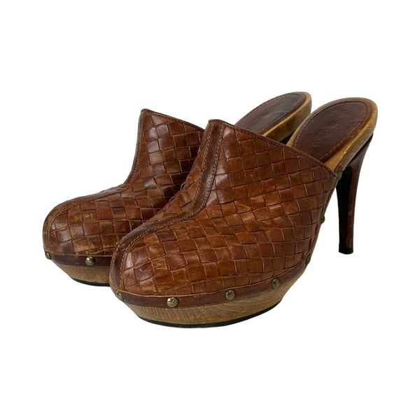 Bottega Veneta Intrecciato Clogs - Size 39