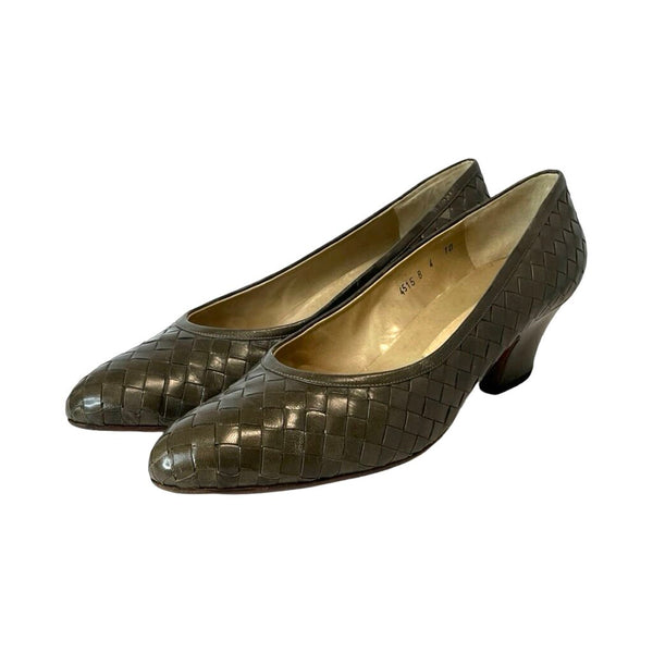 Bottega Veneta Intrecciato Heels - Size 10