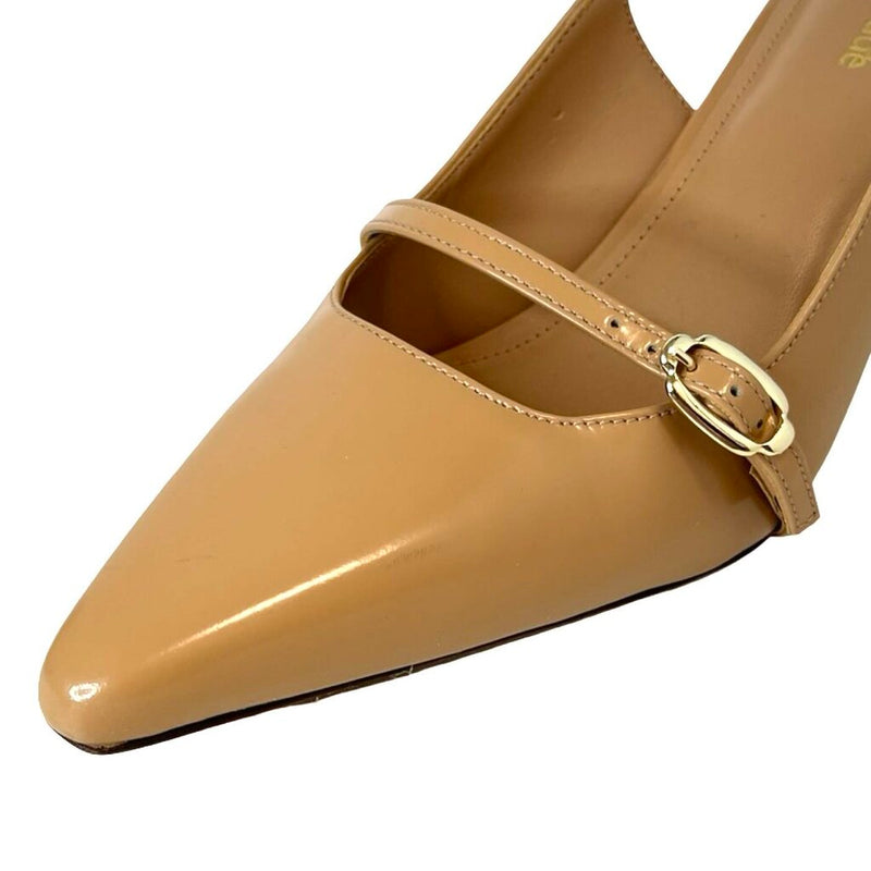 Larroude Nude Slingback Heels - Size 8.5