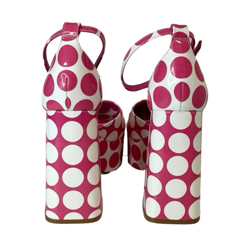 Larroude "Ari Polka Dot Platform Pumps" - Size 7.5