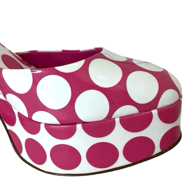Larroude "Ari Polka Dot Platform Pumps" - Size 7.5