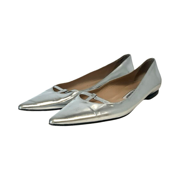 Manolo Blahnik Metallic Flats - Size 38