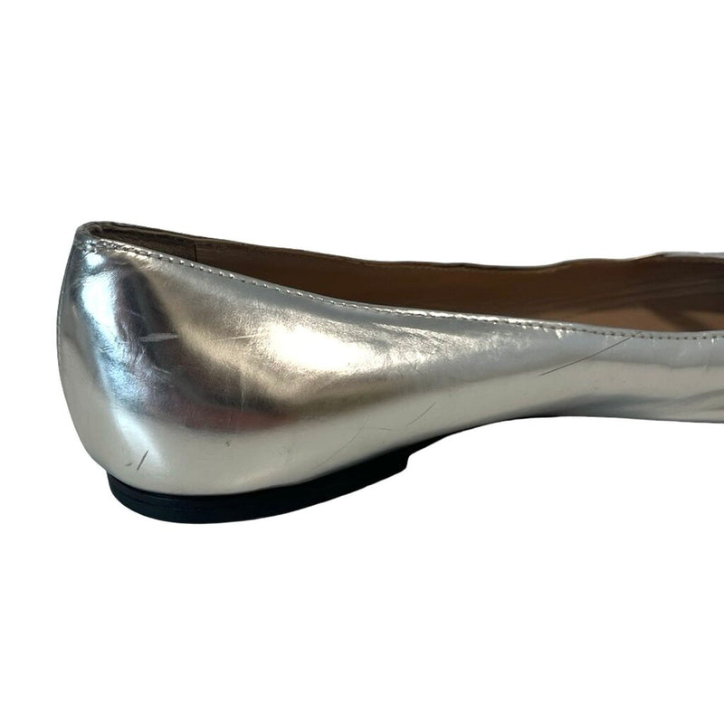 Manolo Blahnik Metallic Flats - Size 38