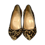 Christian Louboutin Leopard Print Heels - Size 38.5