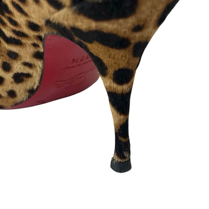 Christian Louboutin Leopard Print Heels - Size 38.5