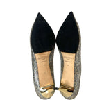 Jimmy Choo "Leopard Print Glitter" Heels - Size 41